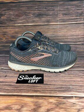 Brooks Ghost 12 Women's Gray Rose Gold Athletic Running Shoes Size 9